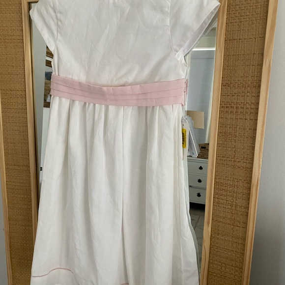 Edgehill Collection girls’ white linen dress. NWT, 4T - Picture 2 of 3